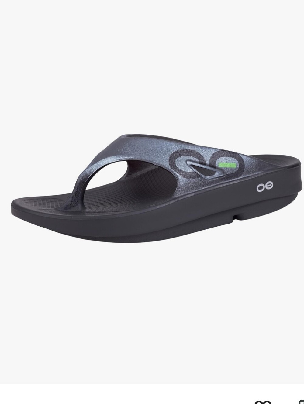OOFOS OOahh Sport Recovery Flip Flop - Black M8-W10